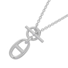 将图像加载到图库查看器中，HERMES Chaine d'Ancre Amulette Necklace SV925
