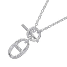 将图像加载到图库查看器中，HERMES Chaine d'Ancre Amulette Necklace SV925
