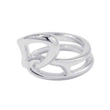 将图像加载到图库查看器中，HERMES Chaine d'Ancre Punk Ring Size 58 SV925
