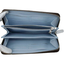 将图像加载到图库查看器中，LOUIS VUITTON Zippy Wallet Washed BlueM11776 Monogram
