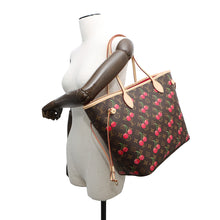 Load image into Gallery viewer, LOUIS VUITTON LV × TM Neverfull BrownM13263 MonogramCherry Size MM
