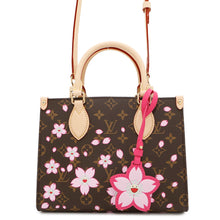 将图像加载到图库查看器中，LOUIS VUITTON LV × TM Onthego Cherry Blossom Sakura BrownM13269 Monogram Size PM
