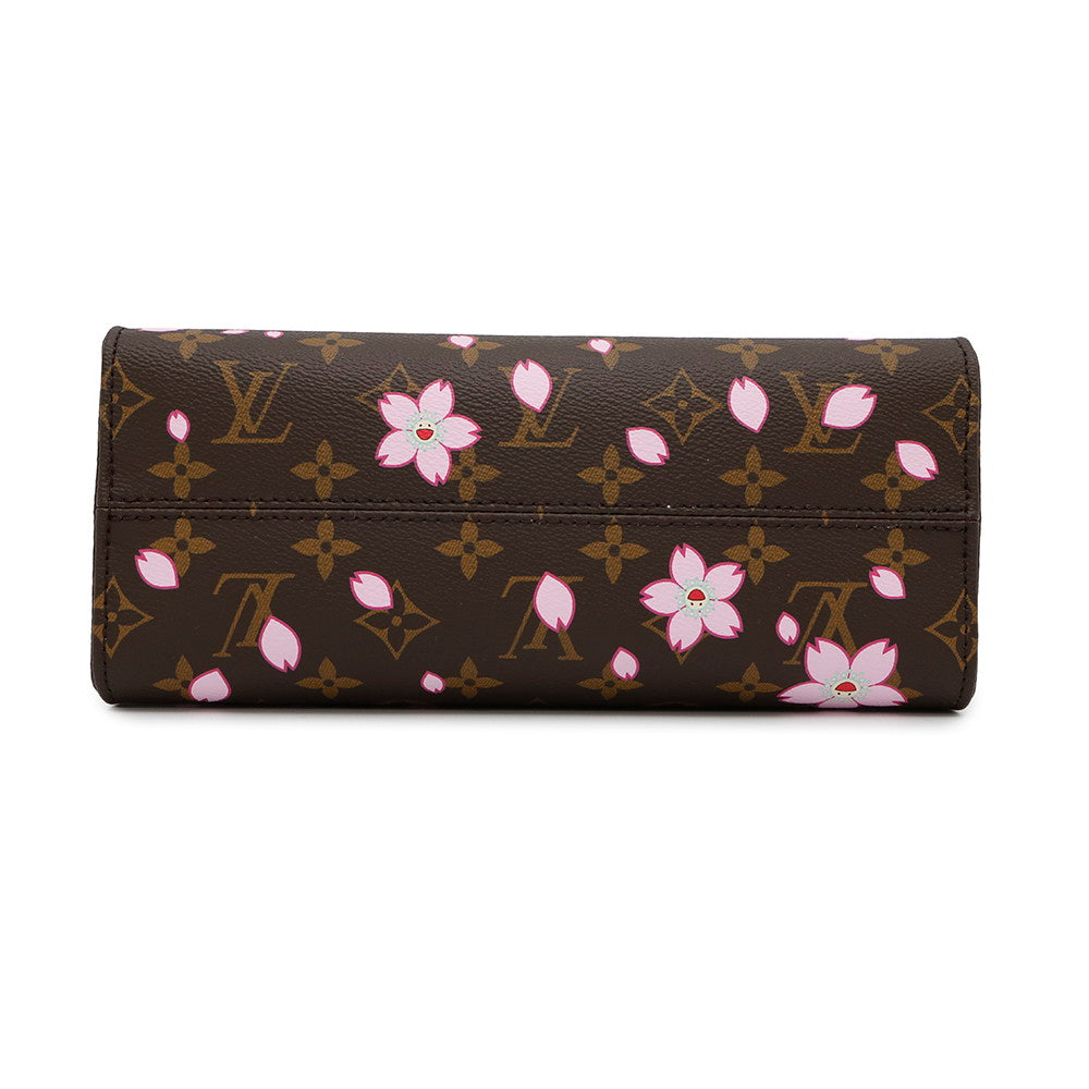 LOUIS VUITTON LV × TM Onthego Cherry Blossom Sakura BrownM13269