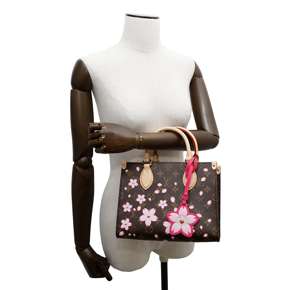 LOUIS VUITTON LV × TM Onthego Cherry Blossom Sakura BrownM13269