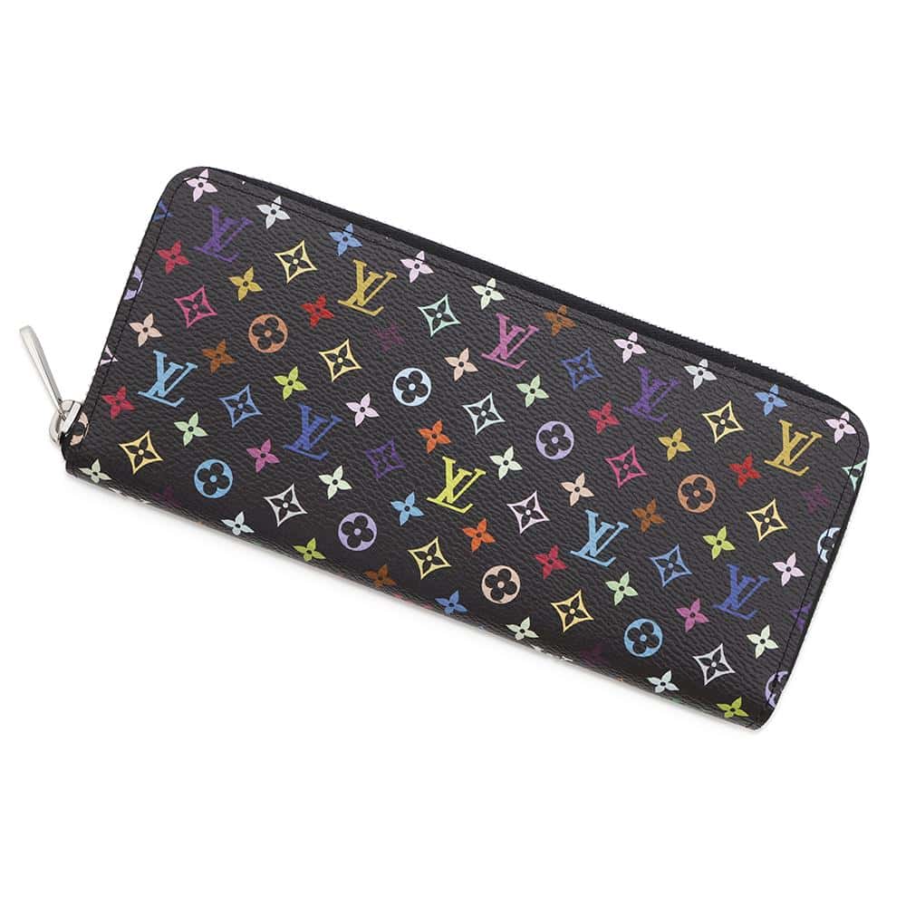 LOUIS VUITTON LV × TM Portefeuille Clemence Noir/MulticolorM13408 Monogram・Canvas