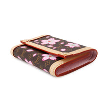 将图像加载到图库查看器中，LOUIS VUITTON LV × TM Portefeuille Victorine Sakura BrownM13427 Monogram Cherry Blossom
