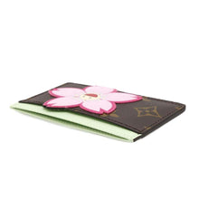 将图像加载到图库查看器中，LOUIS VUITTON LV × TM Card Case Porto Carte Simple Sakura BrownM13429 Monogram
