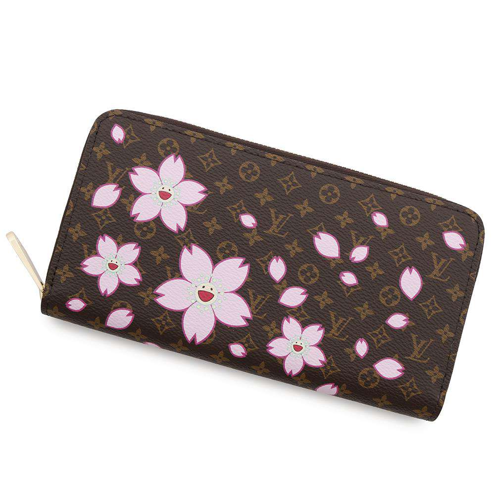 LOUIS VUITTON LV × TM Zippy Wallet Sakura BrownM13433 Monogram