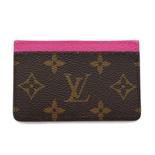 将图像加载到图库查看器中，LOUIS VUITTON LV × TM Card Case Porto Carte Simple Brown/PinkM13439 Monogram
