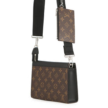 Load image into Gallery viewer, LOUIS VUITTON Gaston Wearable Wallet Brown/NoirM14036 Monogram Macassar Canvas
