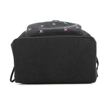 Load image into Gallery viewer, LOUIS VUITTON Montsouris・Backpack Gradient Blue (Black base)M14135 LV Blason Denim Calf Leather
