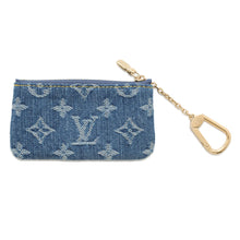 Load image into Gallery viewer, LOUIS VUITTON LV × TM Card Key Case Pochette Cles BlueM14938 Monogram Cherry Denim

