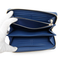 Load image into Gallery viewer, LOUIS VUITTON LV × TM Zippy Wallet Blue/RedM23161 Monogram Cherry Denim
