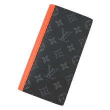 将图像加载到图库查看器中，LOUIS VUITTON Portefeuille Brazza Sunrise OrangeM25846 Monogram Eclipse
