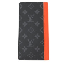 将图像加载到图库查看器中，LOUIS VUITTON Portefeuille Brazza Sunrise OrangeM25846 Monogram Eclipse
