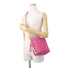 将图像加载到图库查看器中，LOUIS VUITTON All In FuchsiaDenimM27626 Denim Rendezvous Size BB
