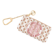 将图像加载到图库查看器中，LOUIS VUITTON Card &amp; Key Case Pochette Cles LV Stamp Nude PinkM29023 Monogram
