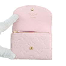 将图像加载到图库查看器中，LOUIS VUITTON Rosalie Coin Purse Confetti PinkM29450 Monogram Empreinte Leather
