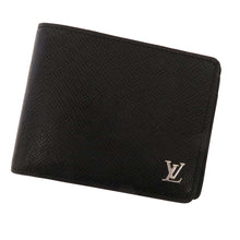 将图像加载到图库查看器中，LOUIS VUITTON Portefeuille Multiple NoirM30295 Taiga Leather
