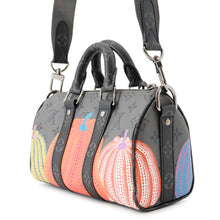 将图像加载到图库查看器中，LOUIS VUITTON LVxYK KeepallBandouliere GrayM46437 MonogramEclipse Size 25
