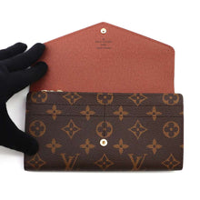 将图像加载到图库查看器中，LOUIS VUITTON Portefeuille Sarah BrownM60531 Monogram
