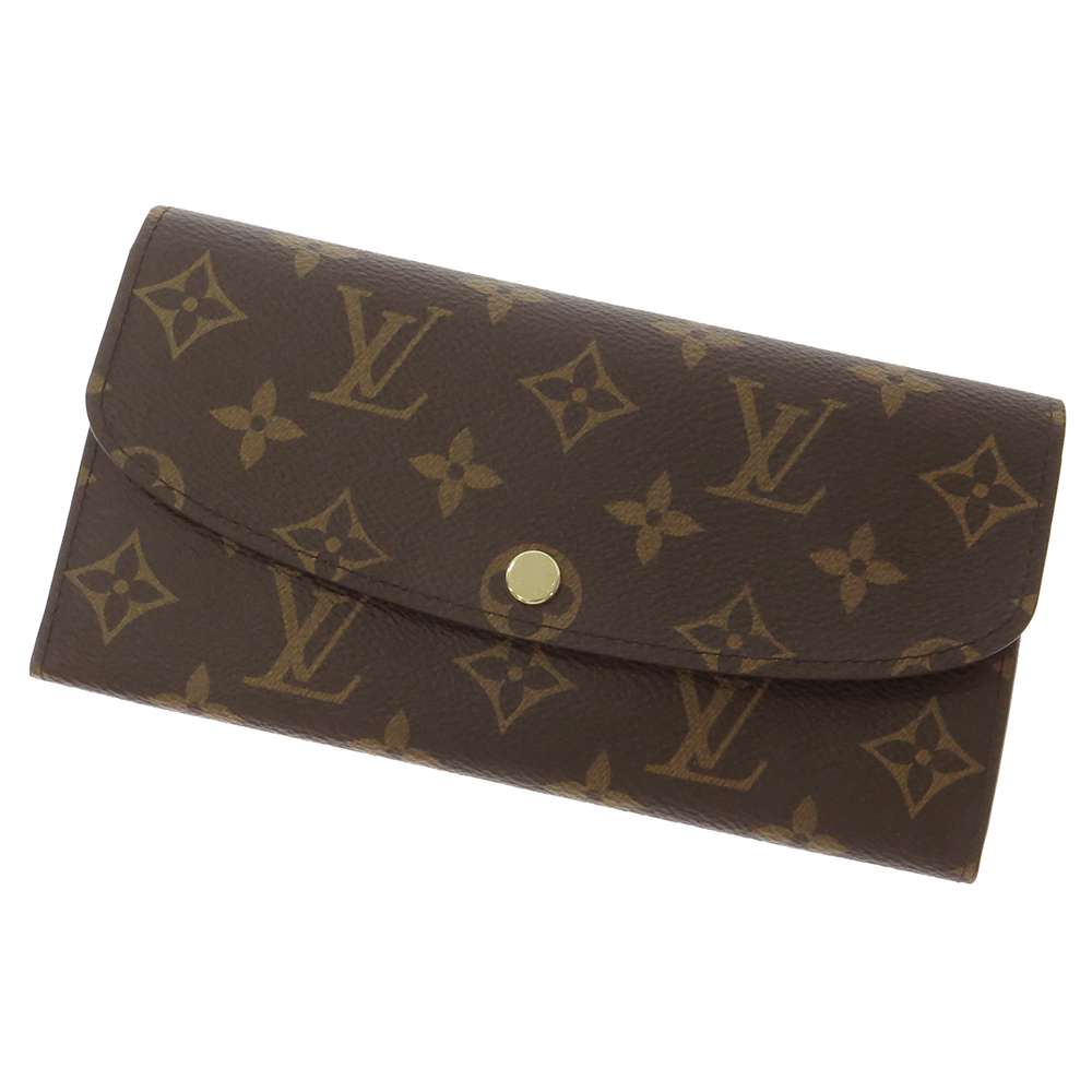 LOUIS VUITTON Portefeuille Emilie FuchsiaM60697 Monogram