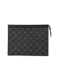 将图像加载到图库查看器中，LOUIS VUITTON Pochette Voyage NoirM61692 Monogram Eclipse Size MM

