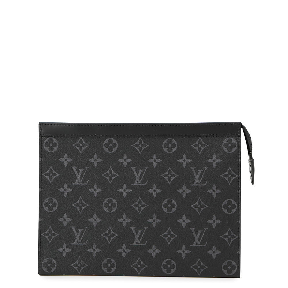 LOUIS VUITTON Pochette Voyage NoirM61692 Monogram Eclipse Size MM
