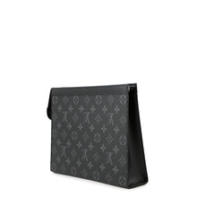 将图像加载到图库查看器中，LOUIS VUITTON Pochette Voyage NoirM61692 Monogram Eclipse Size MM
