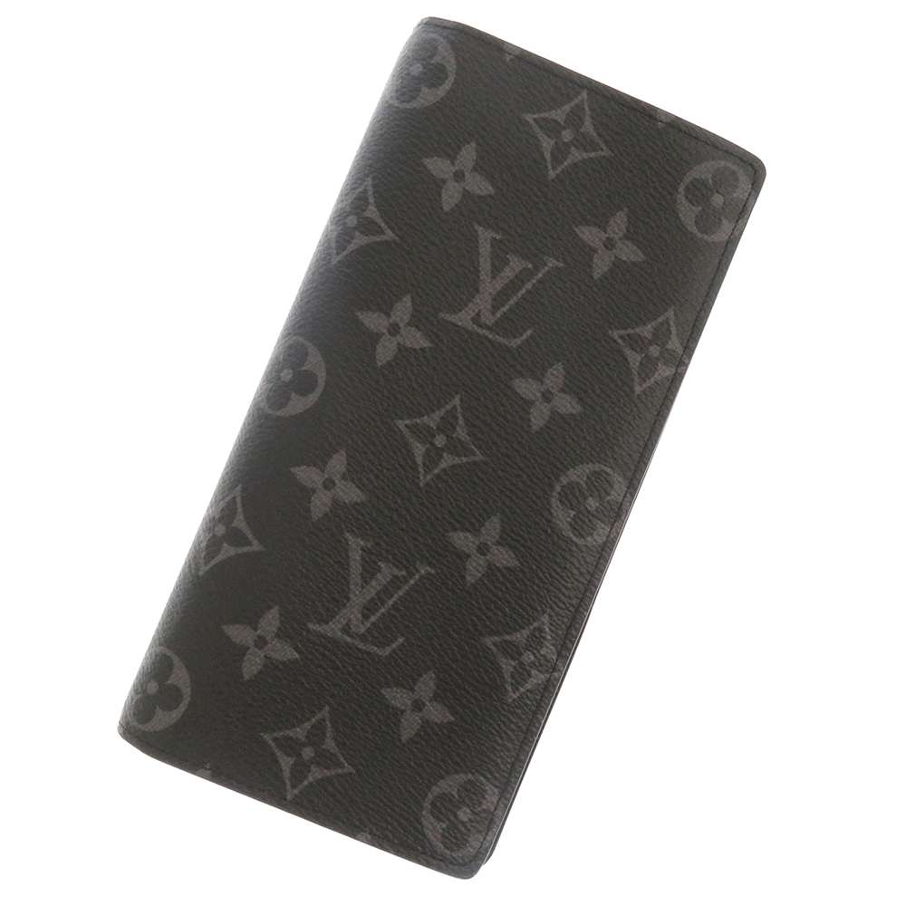 LOUIS VUITTON Portefeuille Brazza NoirM61697 Monogram Eclipse