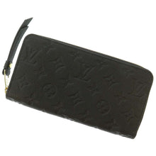 将图像加载到图库查看器中，LOUIS VUITTON Zippy Wallet NoirM61864 Monogram Empreinte Leather
