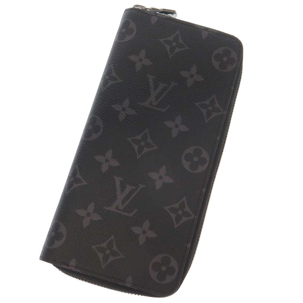 LOUIS VUITTON Zippy wallet Vertical NoirM62295 Monogram Eclipse