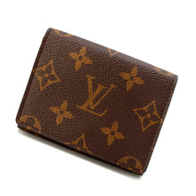 将图像加载到图库查看器中，LOUIS VUITTON Buisiness Card Holder BrownM63801 Monogram
