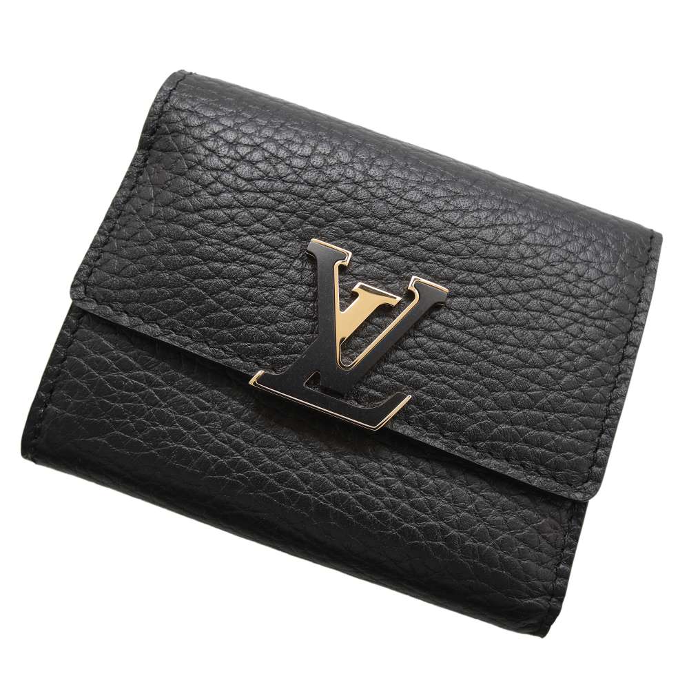 LOUIS VUITTON Portefeuille Capucine NoirM68587 Taurillon