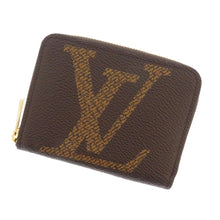 将图像加载到图库查看器中，LOUIS VUITTON Zippy Coin Purse BrownM69354 Monogram / Giant
