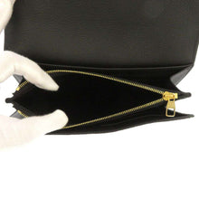 将图像加载到图库查看器中，LOUIS VUITTON Portefeuille Sarah Noir/BeigeM80496 Bicolor Monogram Empreinte Leather
