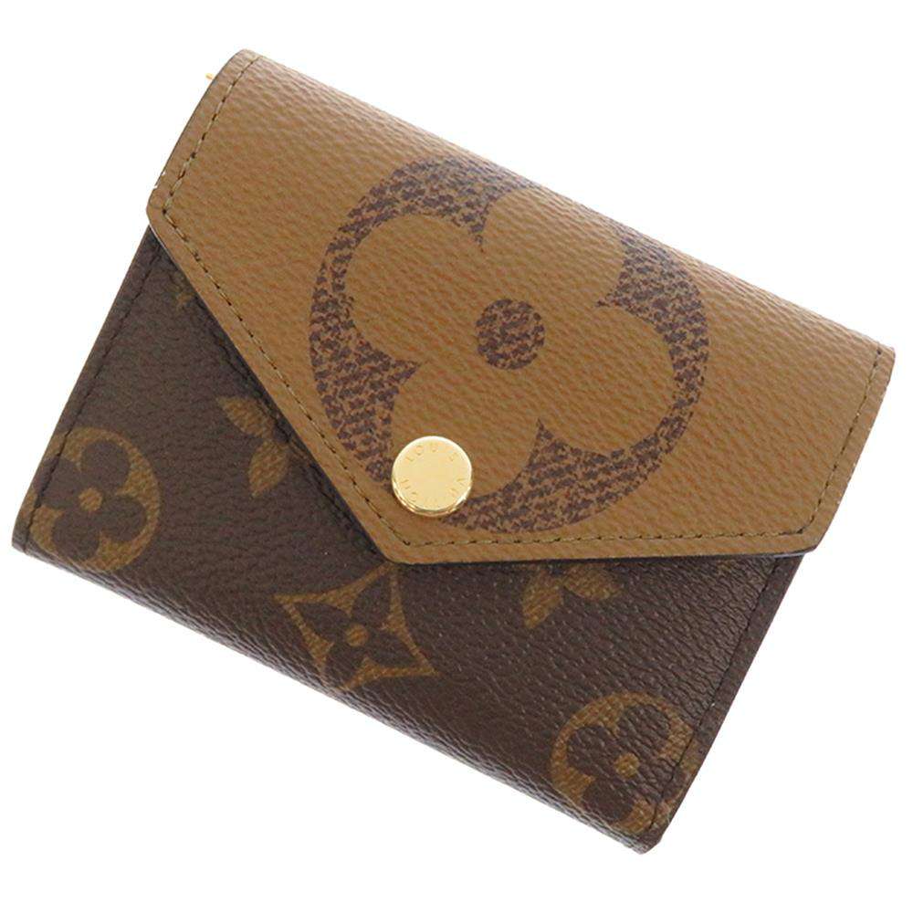 LOUIS VUITTON Portefeuille Zoe NoirM80725 Monogram/Monogram Reverse Canvas