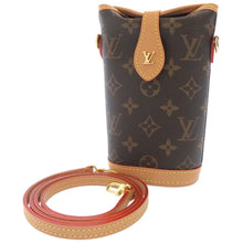 将图像加载到图库查看器中，LOUIS VUITTON Fold Me Pouch Brown M80874 Monogram
