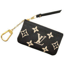 Load image into Gallery viewer, LOUIS VUITTON Pochette Cles Noir/BeigeM80885 Monogram Empreinte Leather
