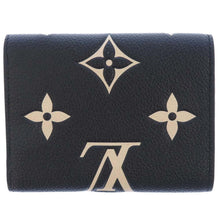 将图像加载到图库查看器中，LOUIS VUITTON Portefeuille Victorine Noir/ClaimsM80968 Monogram Empreinte Leather
