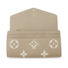 Load image into Gallery viewer, LOUIS VUITTON Portefeuille Sarah NM Tourterelle/ClaimM81049 Monogram Empreinte Leather
