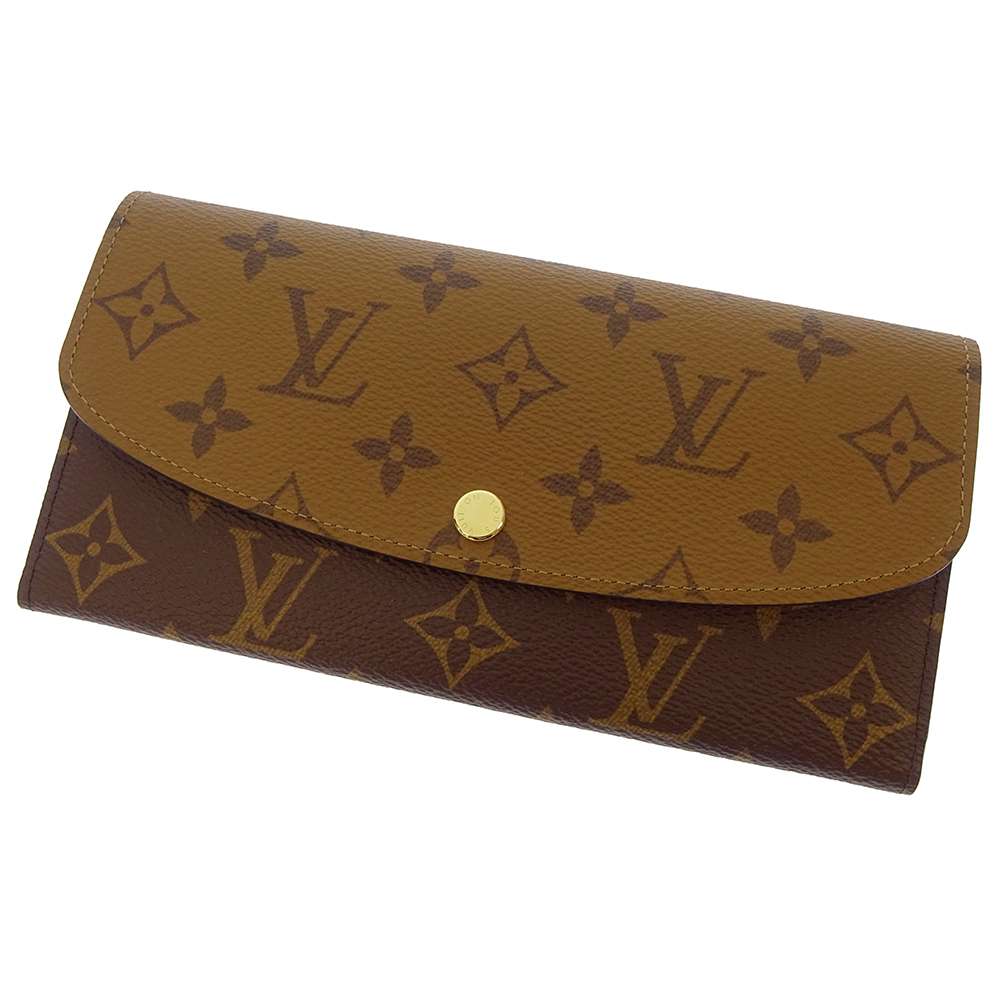 LOUIS VUITTON Portefeuille Emilie NoirM82157 Monogram/Monogram Reverse Canvas