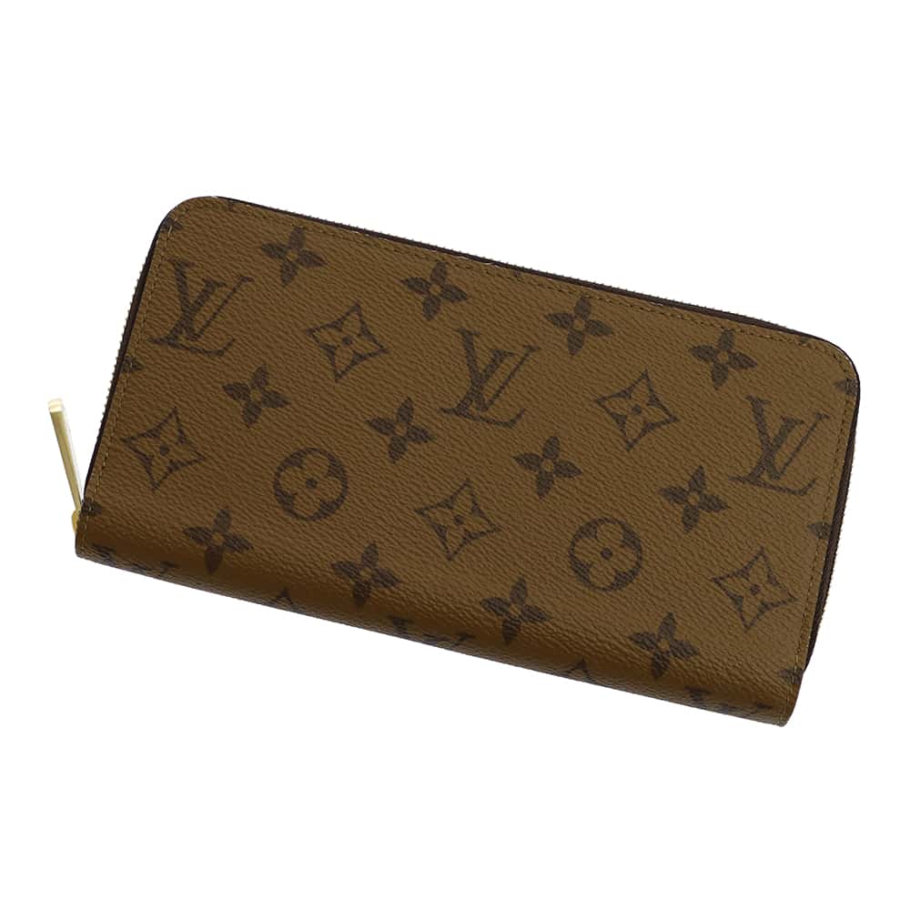 LOUIS VUITTON Zippy Wallet NoirM82444 Monogram Reverse Canvas Canvas
