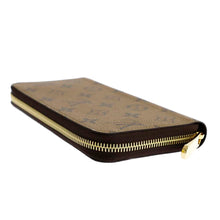 将图像加载到图库查看器中，LOUIS VUITTON Zippy Wallet NoirM82444 Monogram Reverse Canvas Canvas
