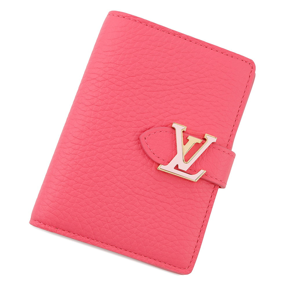 LOUIS VUITTON Vertical Wallet Compact FuchsiaM82461 Taurillon