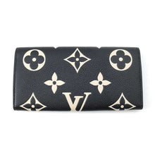 将图像加载到图库查看器中，LOUIS VUITTON Portefeuille Emilie Black/BeigeM83138 Monogram Empreinte Leather
