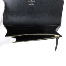 将图像加载到图库查看器中，LOUIS VUITTON Portefeuille Emilie Black/BeigeM83138 Monogram Empreinte Leather
