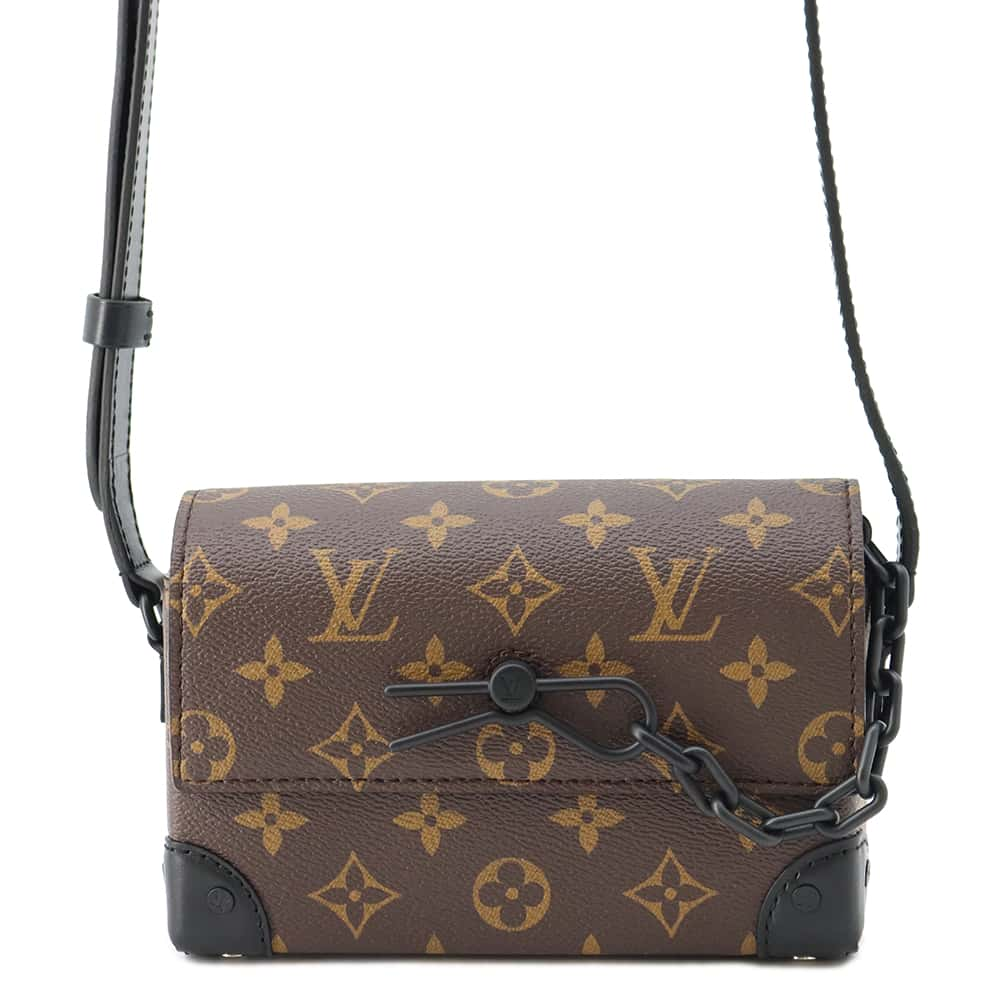 LOUIS VUITTON Steamer Wearable Wallet Brown/NoirM83613 Monogram Macassar Canvas