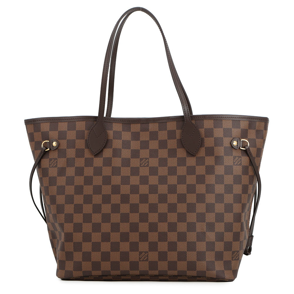 LOUIS VUITTON Neverfull Rose BallerineN40598 Damier Ebene Canvas Size MM