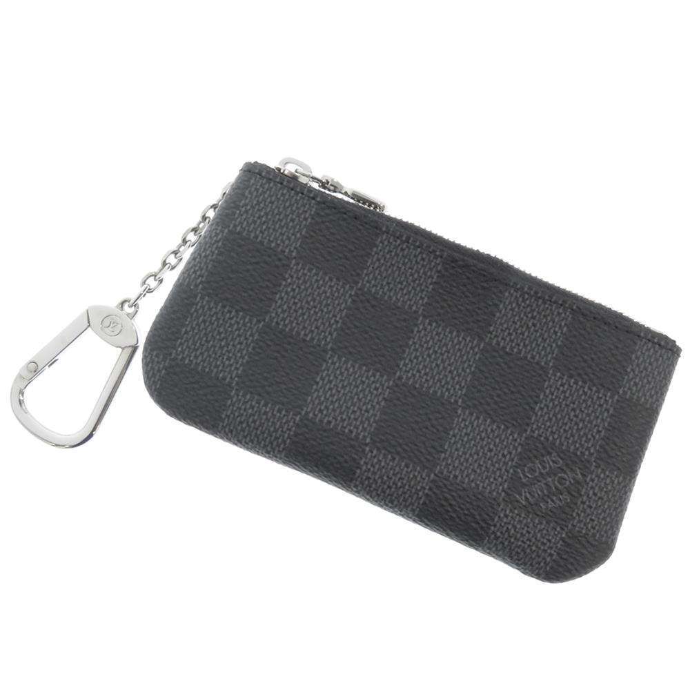 LOUIS VUITTON Pochette Cles NoirN60155 Damier Graphite